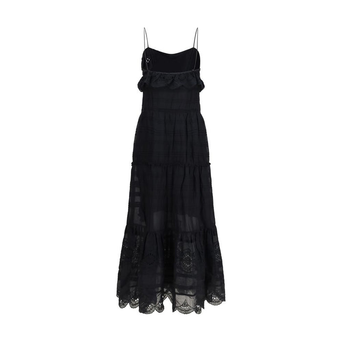 Marant Etoile 100% Cotton dress in black — view 2