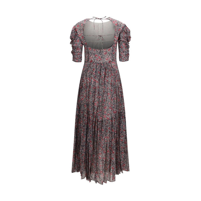 Marant Etoile 100% Cotton dress in purple — view 2