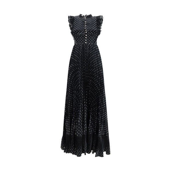 Self-Portrait 100% Polyester dress in black