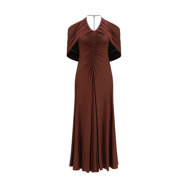 Self-Portrait 90% Viscose dress in brown
