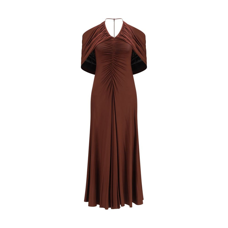 Self-Portrait 90% Viscose dress in brown