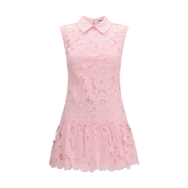 Self-Portrait 100% Polyester dress in pink