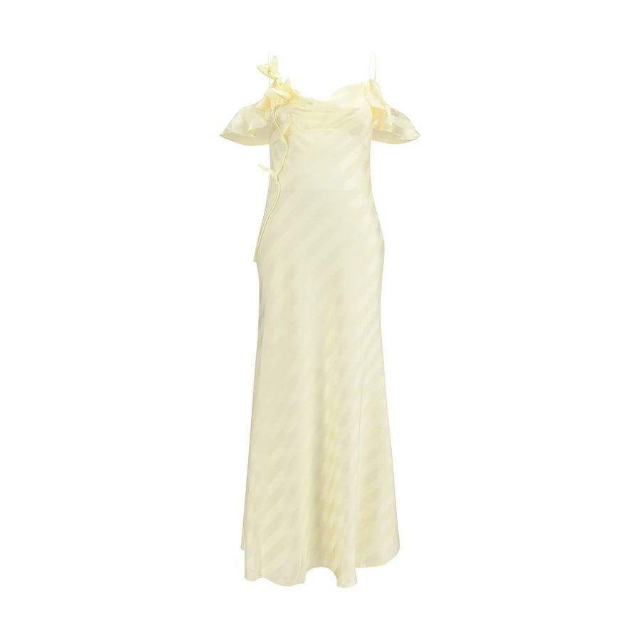 Self-Portrait 98% Polyester dress in yellow