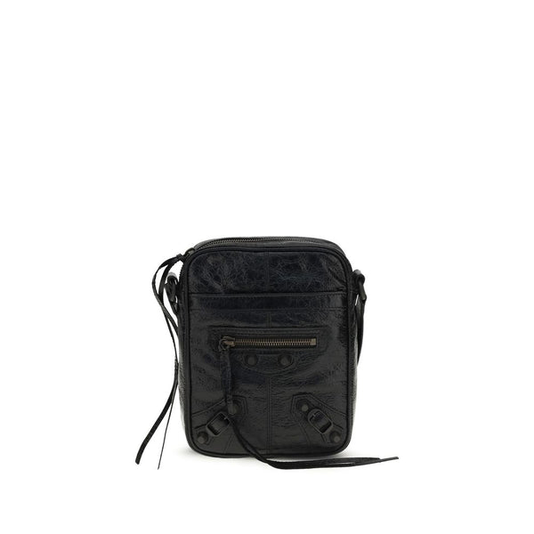 Balenciaga 100% Lamb Ovis Aries shoulder bag in black