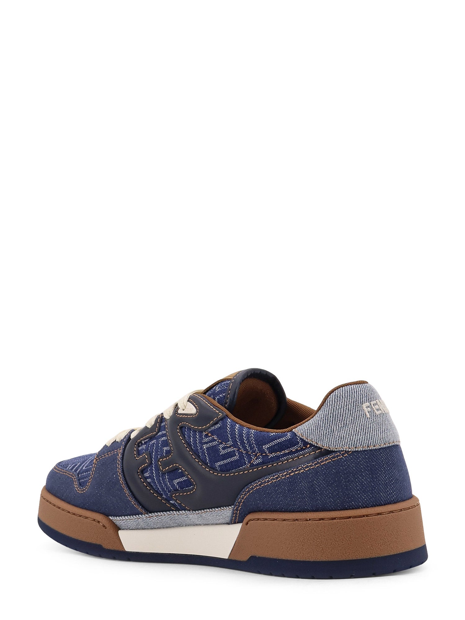 Fendi Sneakers Ston+abiss Blu+ghiac Cotone Poliestere