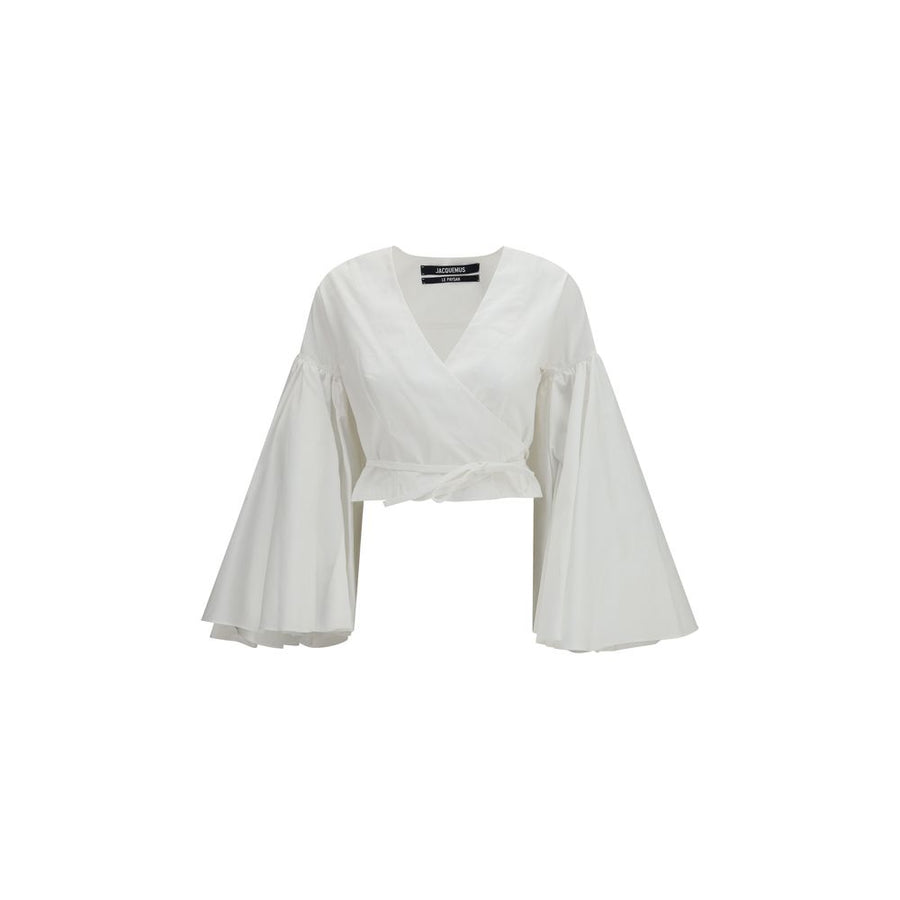 Jacquemus 100% Cotton blouse in white