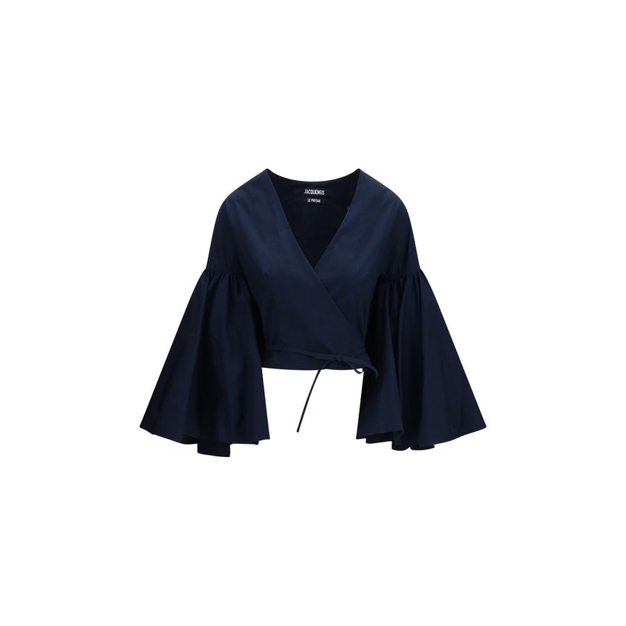 Jacquemus 100% Cotton blouse in navy