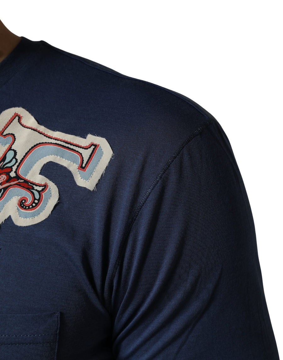 Dolce & Gabbana 72% Cotton t-shirt in navy