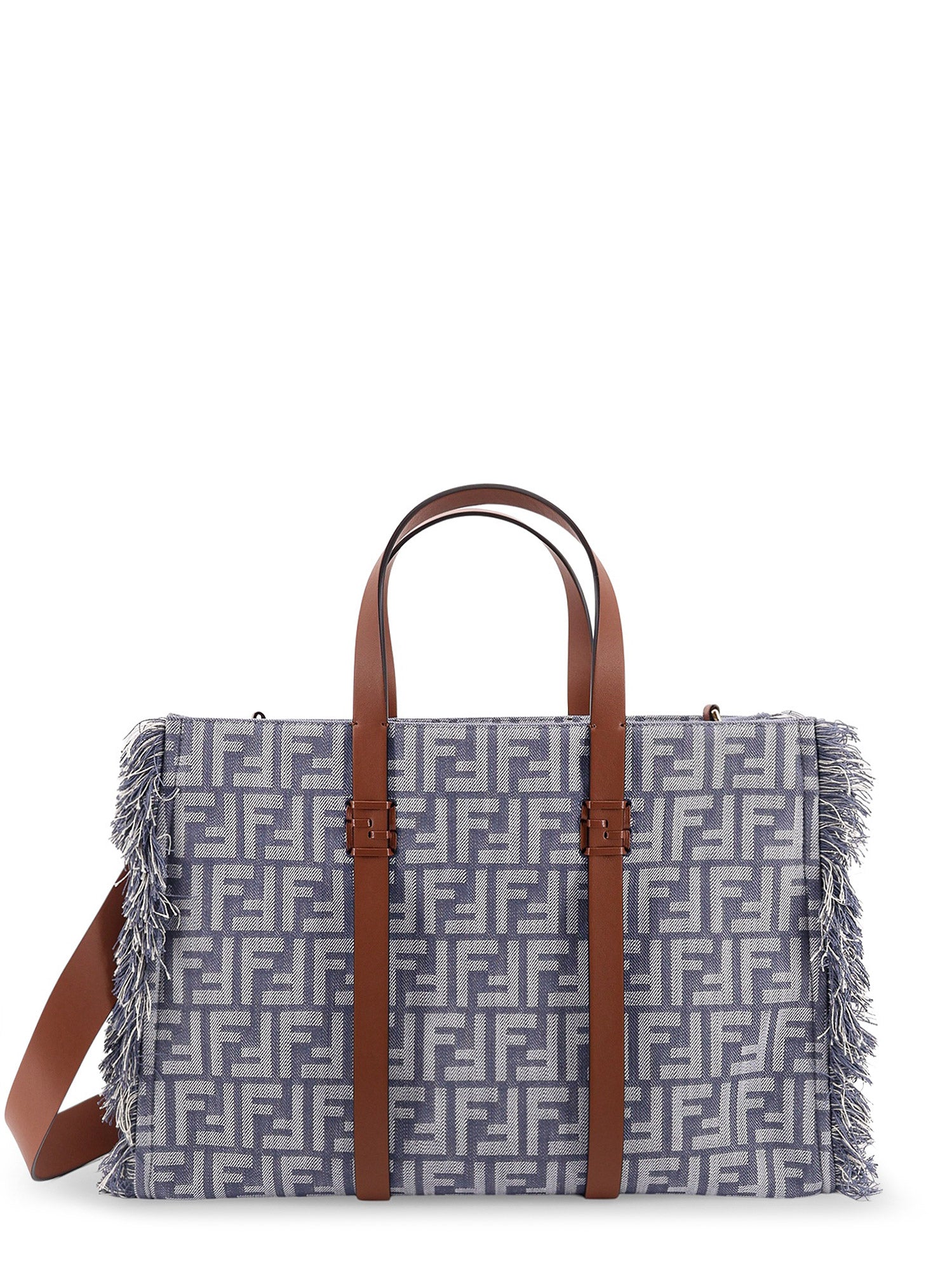 Fendi Bags Mirto+dark Nut+os Tessuto Jacquard Ff