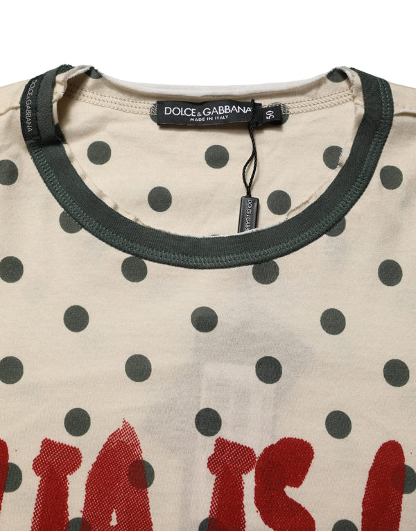 Dolce & Gabbana 100% Cotton t-shirt in beige