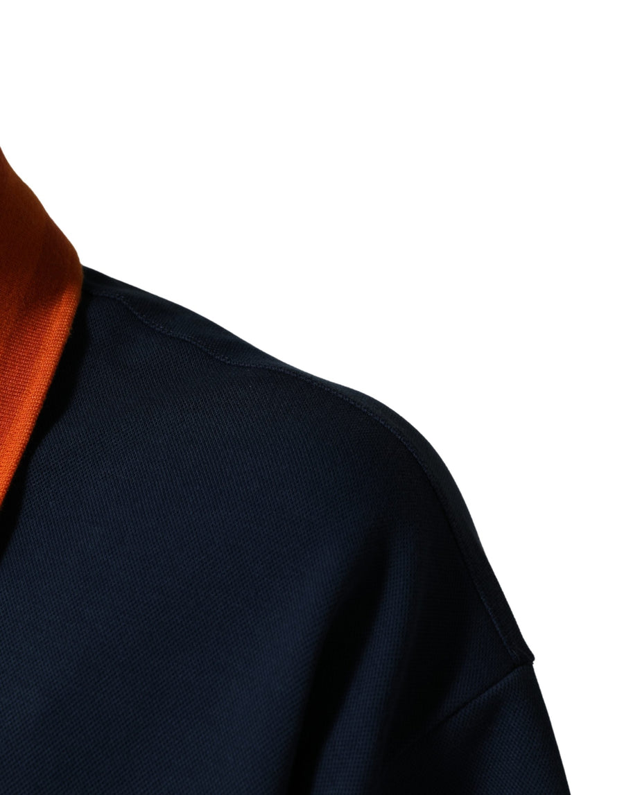 Dolce & Gabbana 70% Cotton polo in navy