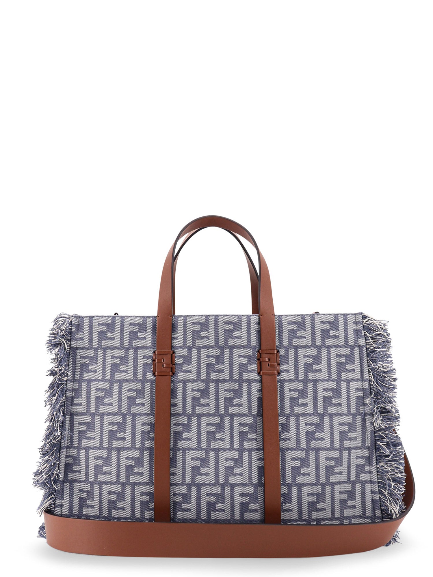 Fendi Bags Mirto+dark Nut+os Tessuto Jacquard Ff