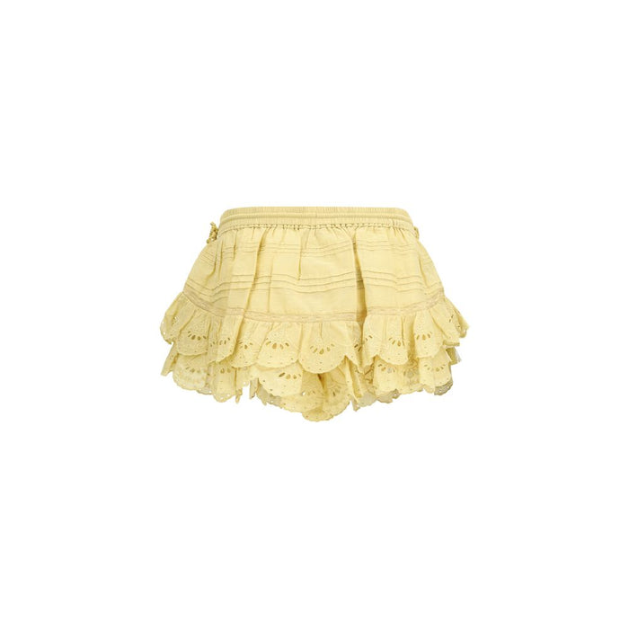 Marant Etoile 100% Cotton bermuda shorts in yellow — view 2