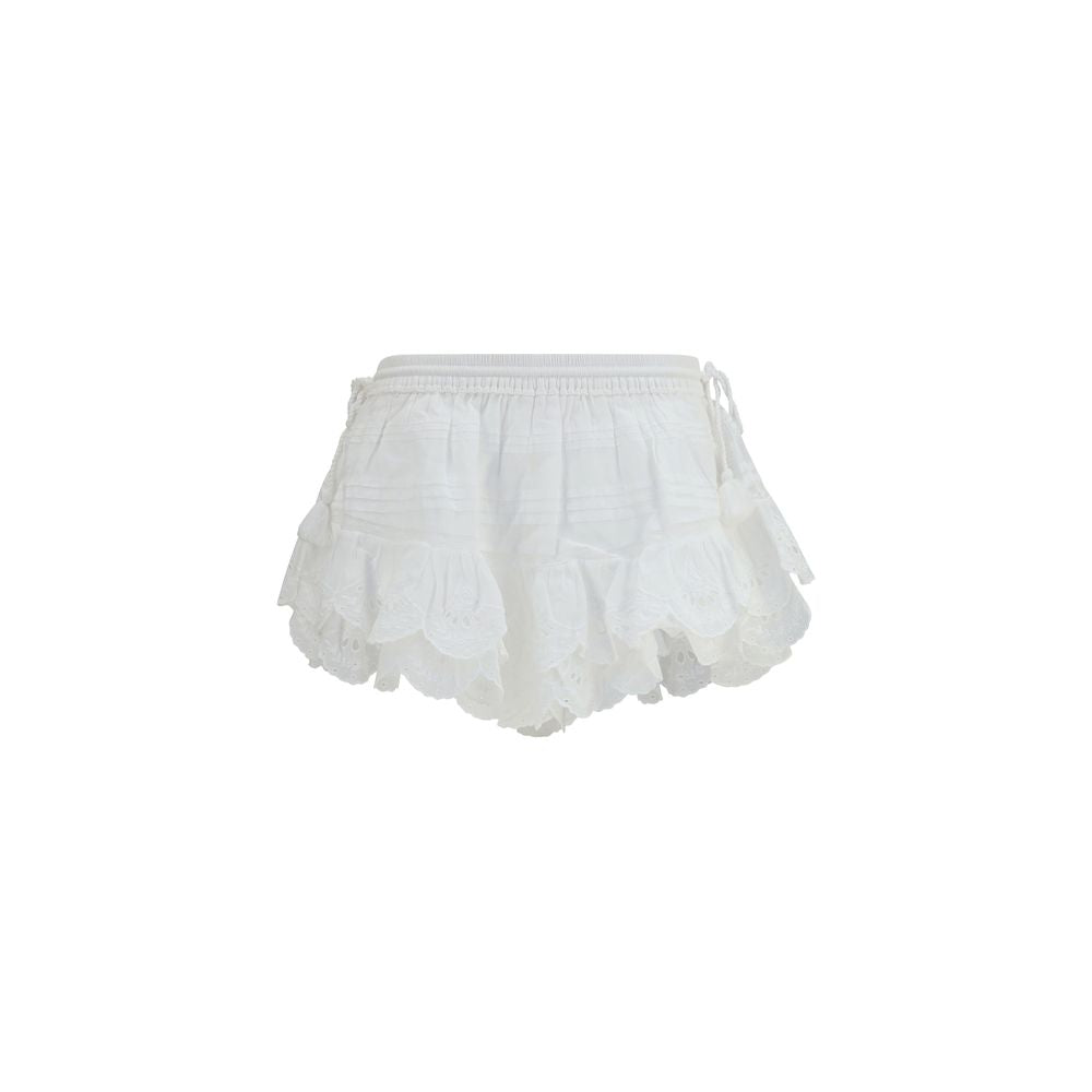 Marant Etoile 100% Cotton bermuda shorts in white
