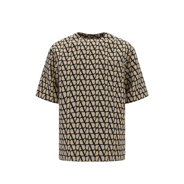 Valentino 100% silk t-shirt in beige