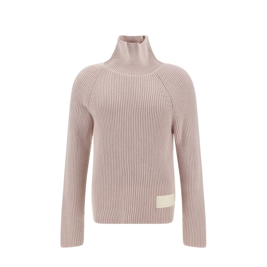 AMI Paris 85% Cotton turtleneck in beige