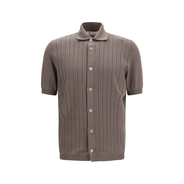 Brunello Cucinelli 100% Cotton shirt in brown
