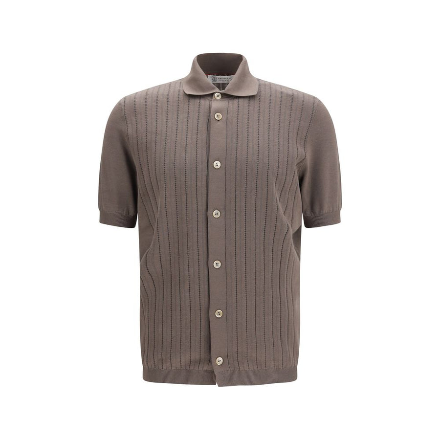 Brunello Cucinelli 100% Cotton shirt in brown