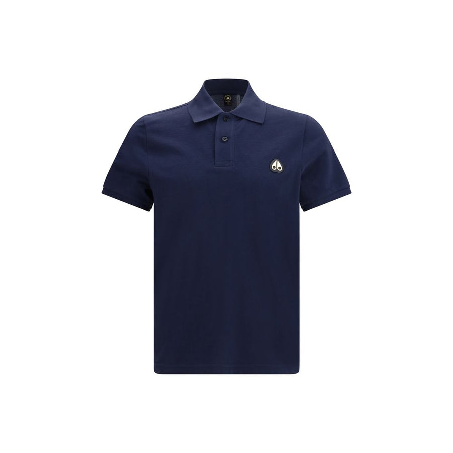 Moose Knuckles 100% Cotton polo shirt in navy
