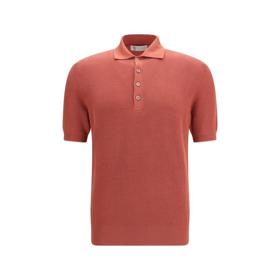 Brunello Cucinelli 100% Cotton polo shirt in red