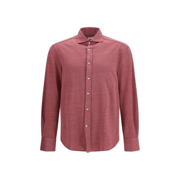Brunello Cucinelli 74% Linen shirt in rose gold