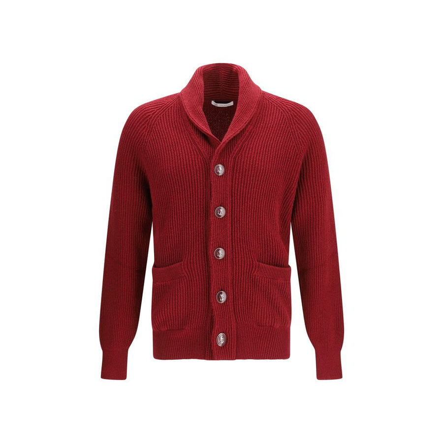 Brunello Cucinelli 100% Cotton cardigan in red