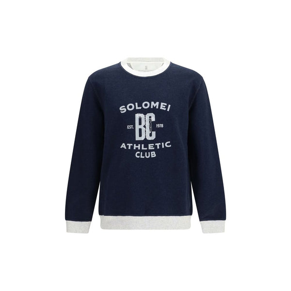 Brunello Cucinelli 100% Cotton sweatshirt in navy