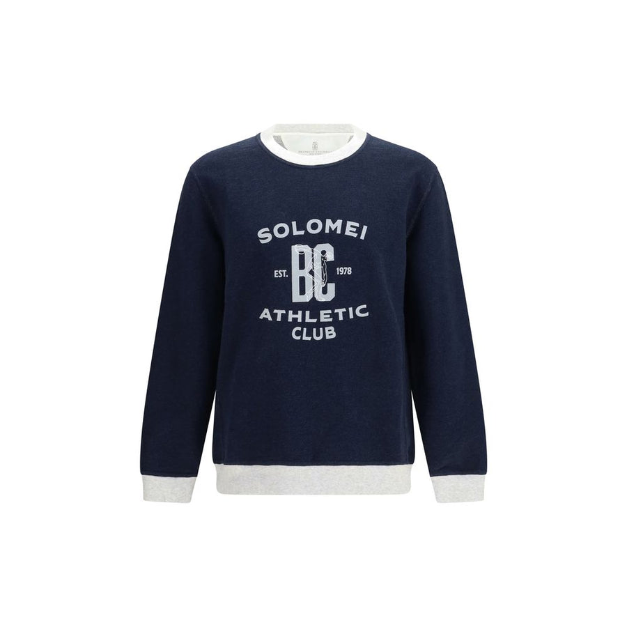 Brunello Cucinelli 100% Cotton sweatshirt in navy