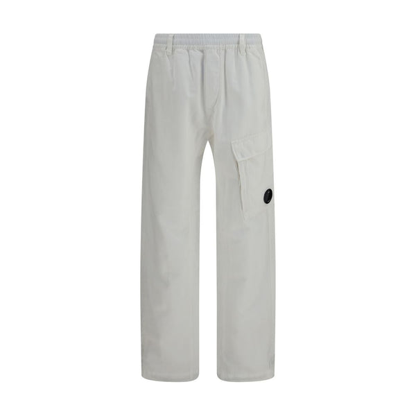 C.P. Company 56% Cotton 44% Linen cargo pants in white