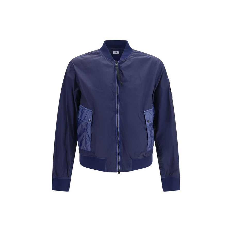C.P. Company 100% Polyamide bomber jacket in blue