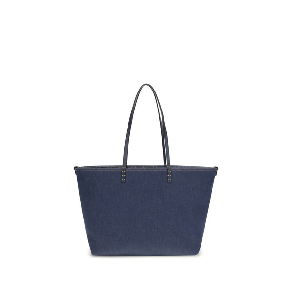 Fendi 100% Cotton tote bag in blue