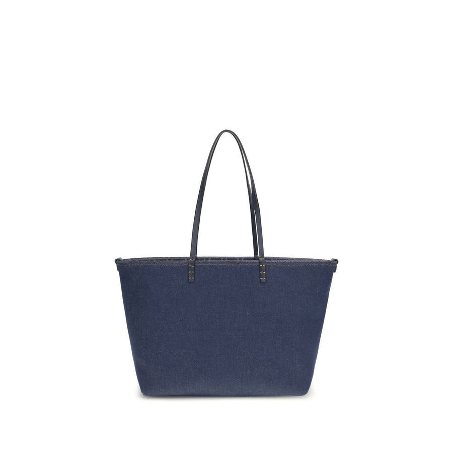 Fendi 100% Cotton tote bag in blue
