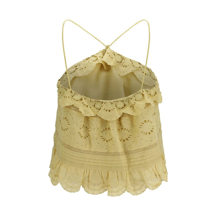 Marant Etoile 33% Polyester blouse in yellow — view 2