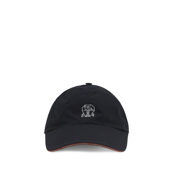 Brunello Cucinelli BRMD4799993C4506BB 100% Cotton baseball cap in black