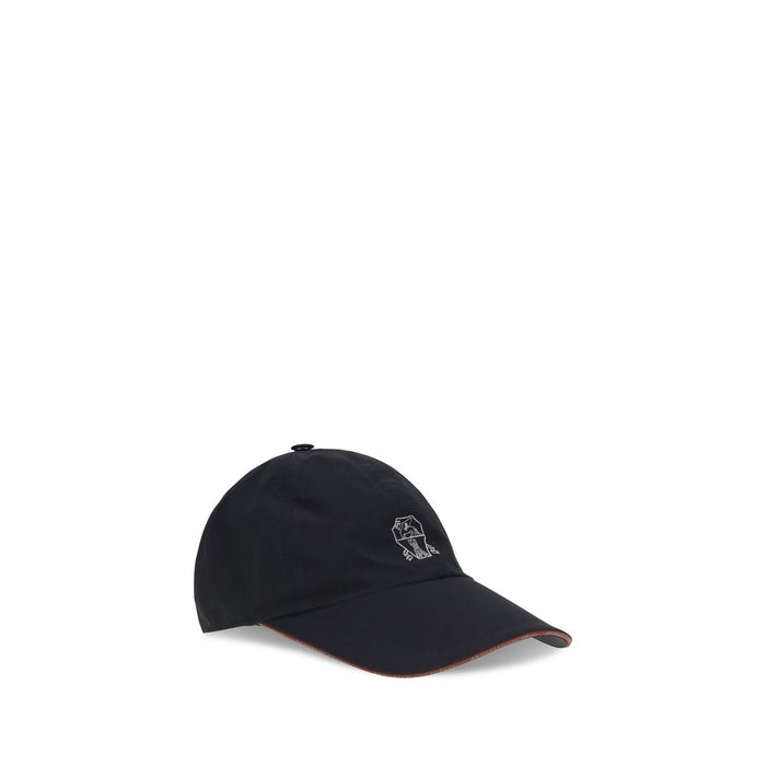 Brunello Cucinelli BRMD4799993C4506BB 100% Cotton baseball cap in black — view 2