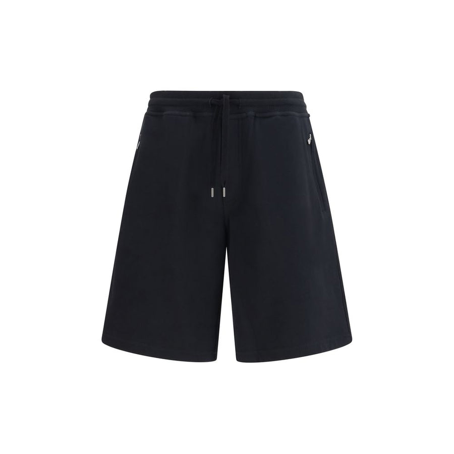 Brunello Cucinelli 95% Cotton bermuda shorts in black
