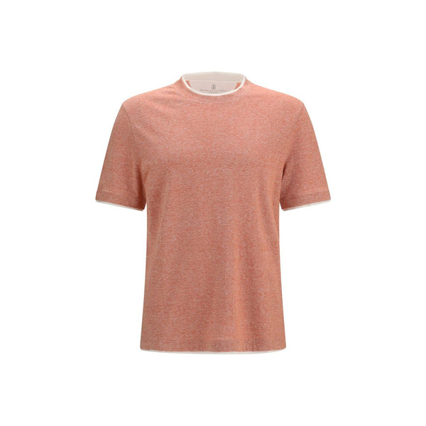Brunello Cucinelli 100% Cotton t-shirt in orange