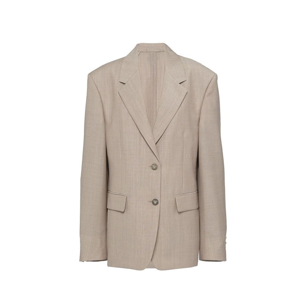 Prada 37% Mohair blazer in beige
