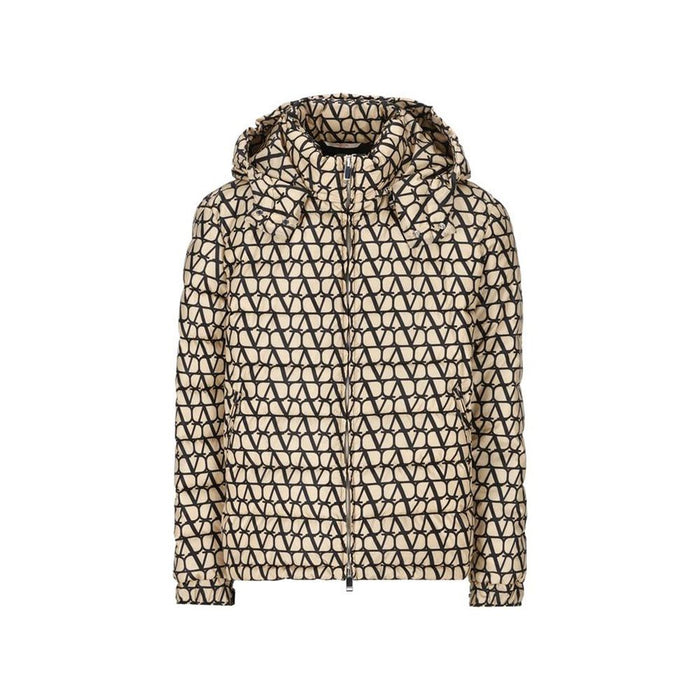 Valentino Garavani 100% Polyamide; Padding: 80% down down jacket in beige