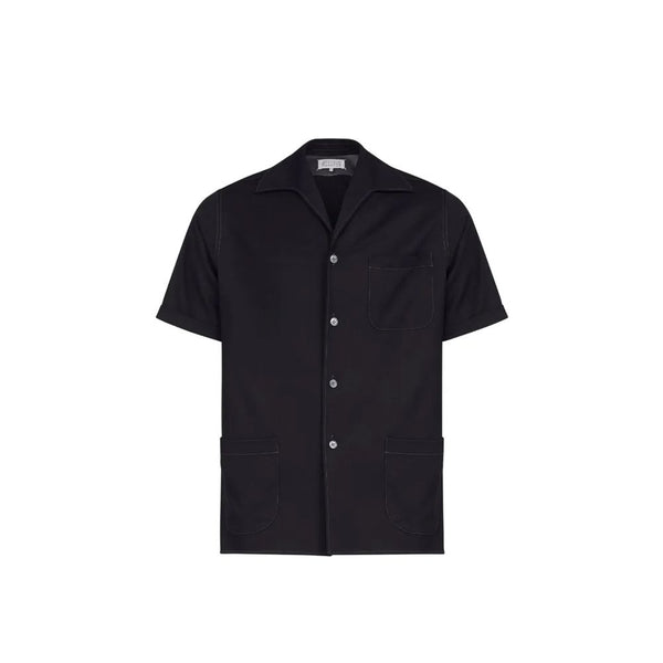 Maison Margiela 100% Wool shirt in black