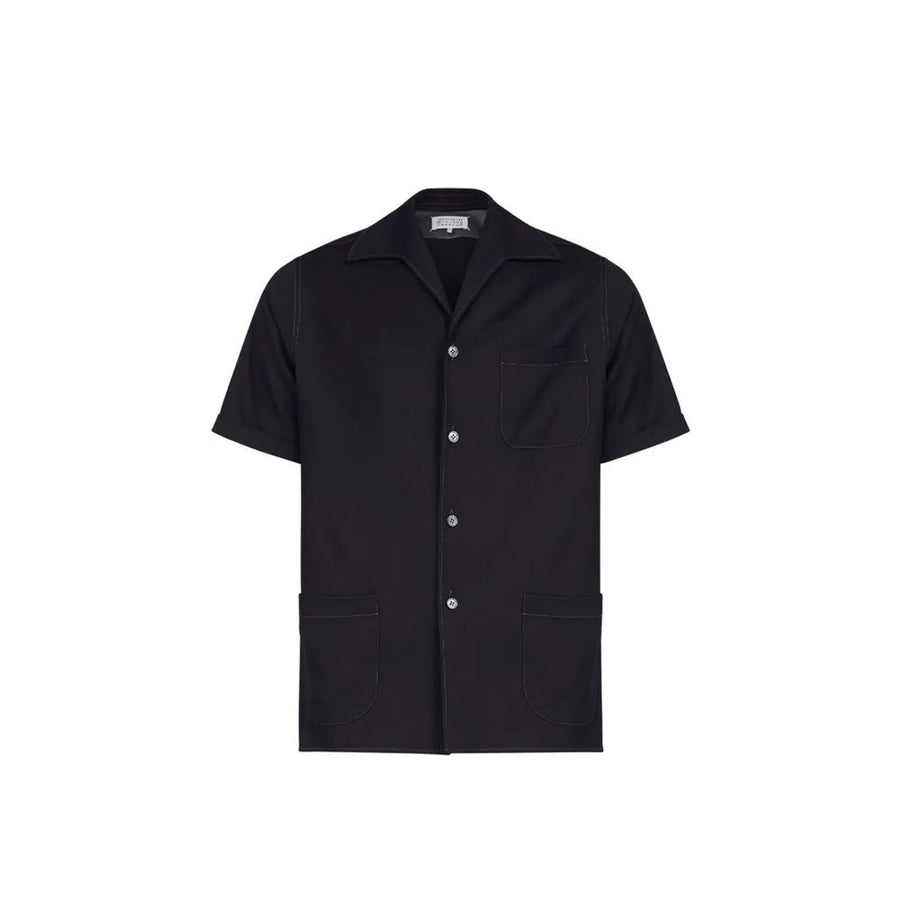 Maison Margiela 100% Wool shirt in black