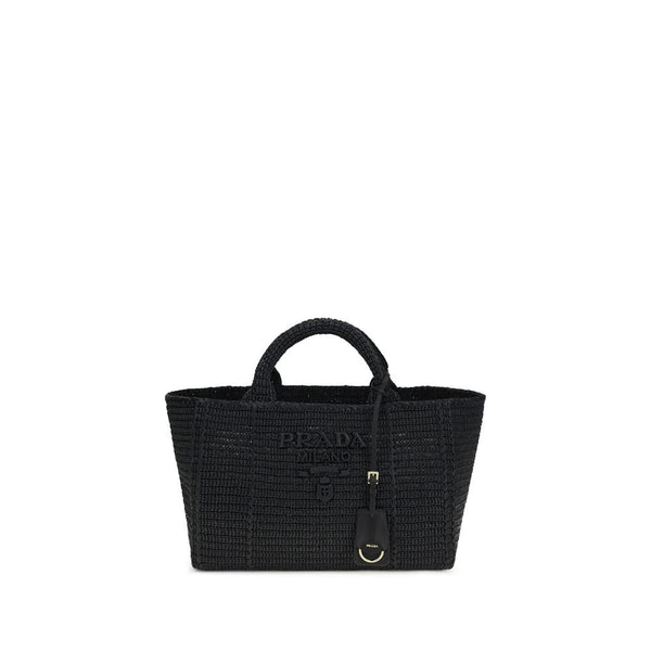 Prada 100% Viscose tote bag in black