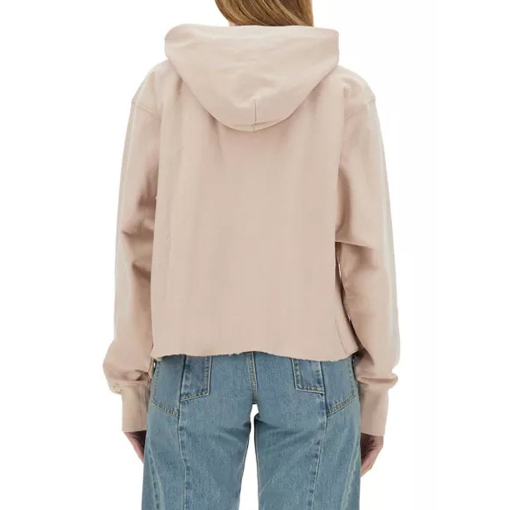 Maison Margiela 100% Cotton hoodie in pink — view 3