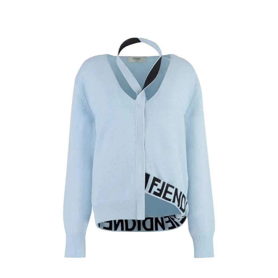 Fendi 29% Cashmere cardigan in blue
