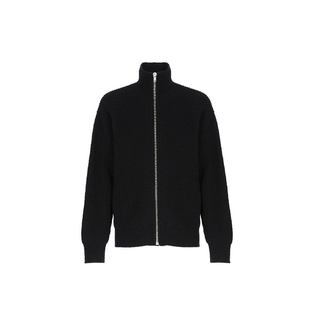 Jil Sander 43% Alpaca cardigan in black