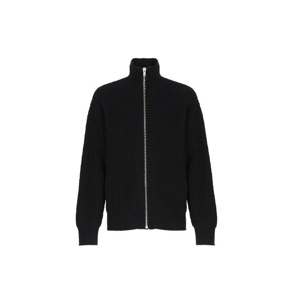 Jil Sander 43% Alpaca cardigan in black
