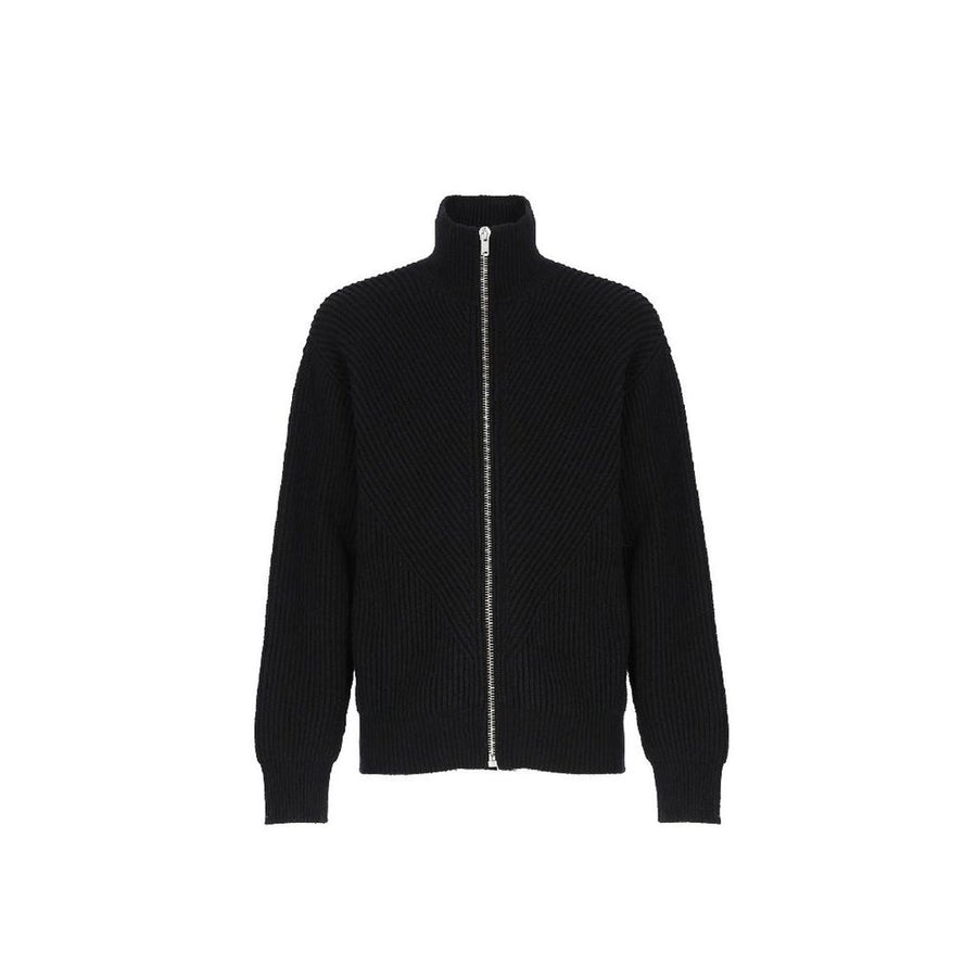 Jil Sander 43% Alpaca cardigan in black