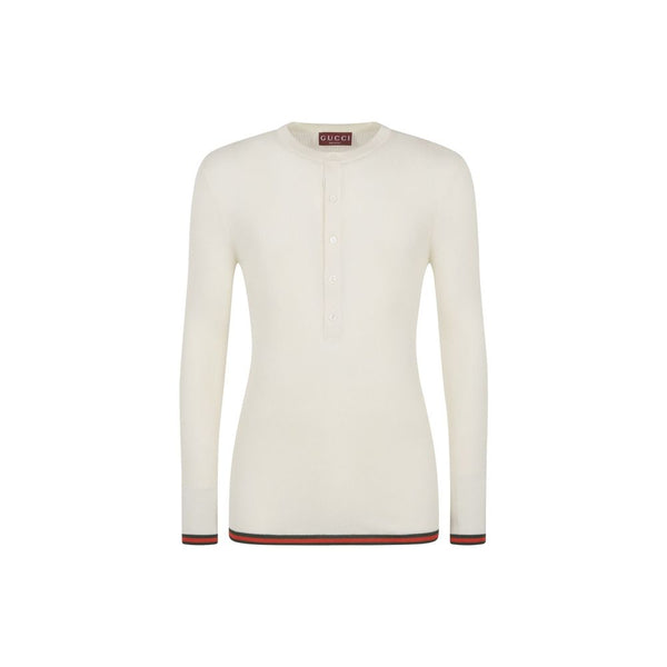 Gucci 100% Silk shirt in white