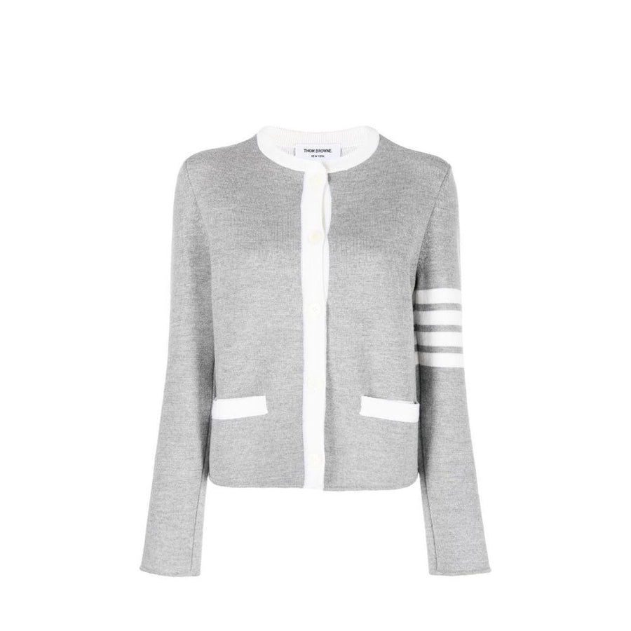 Thom Browne 99% Wool cardigan in gray