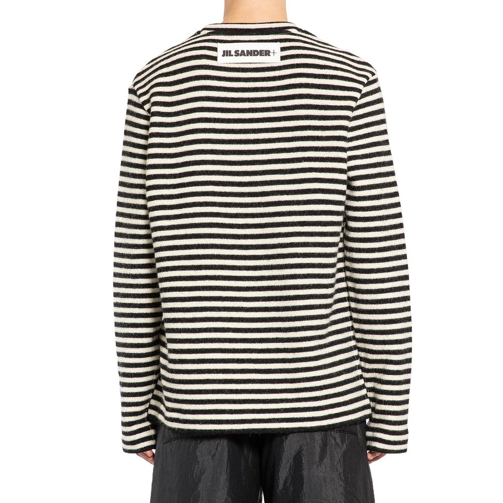 Jil Sander 100% Wool shirt in black — view 3